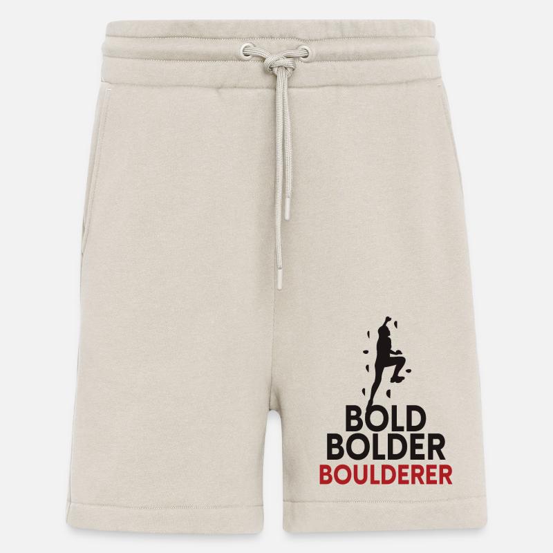 Bold Bolder Boulderer Bouldern - Shorts - made by SPREAD - WARM CLAY