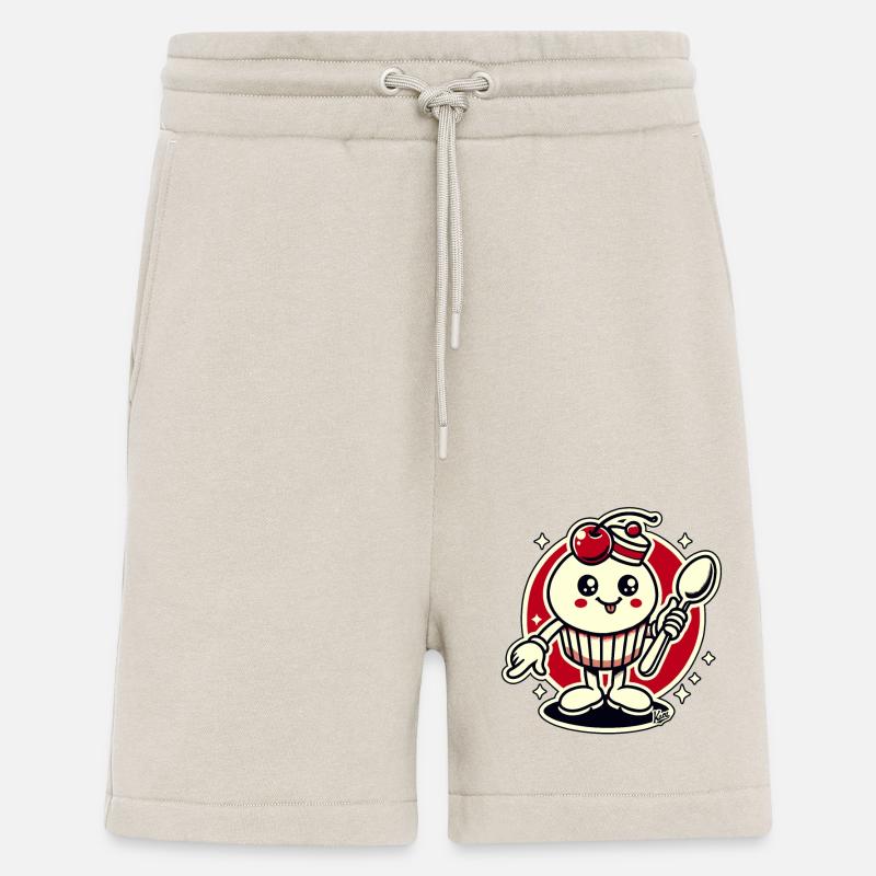Cupcake-Kirsch-Löffel-Typ - Shorts - made by SPREAD - WARM CLAY