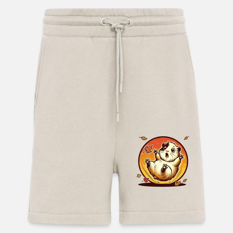 Hamster mit Herbst-Blättern - Shorts - made by SPREAD - WARM CLAY