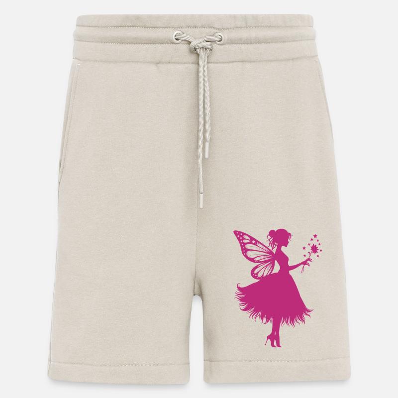 Fée magique avec fleur - Short bio décontracté fabriqué en UE - WARM CLAY
