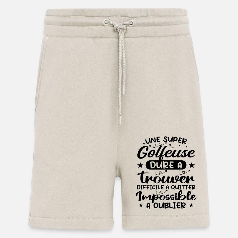 Une Super Golfeuse - Cadeau golfeuse - Short bio décontracté fabriqué en UE - WARM CLAY