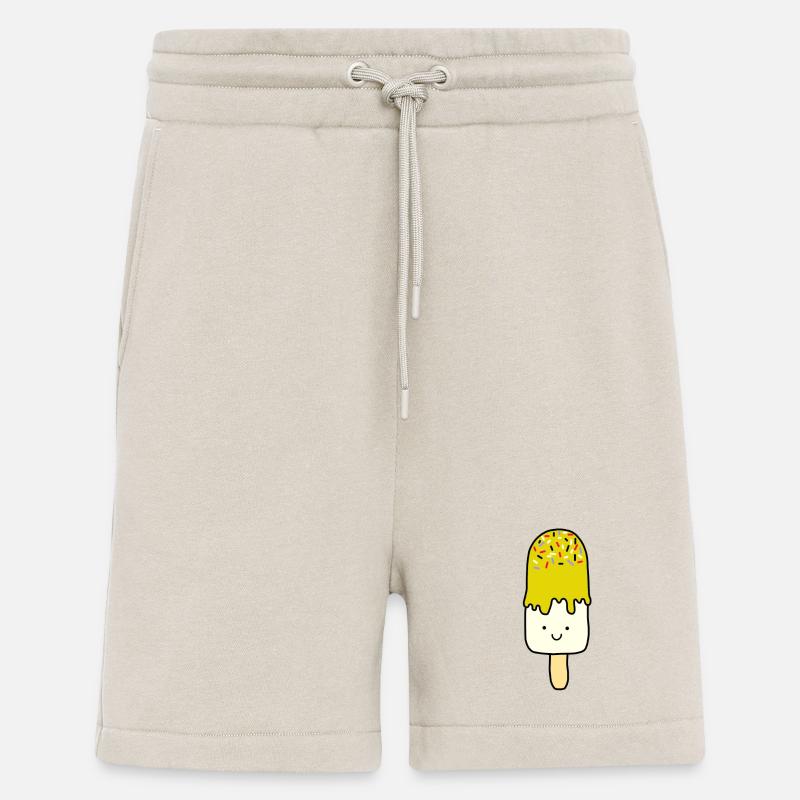 Crème glacée crème glacée - Short bio décontracté fabriqué en UE - WARM CLAY