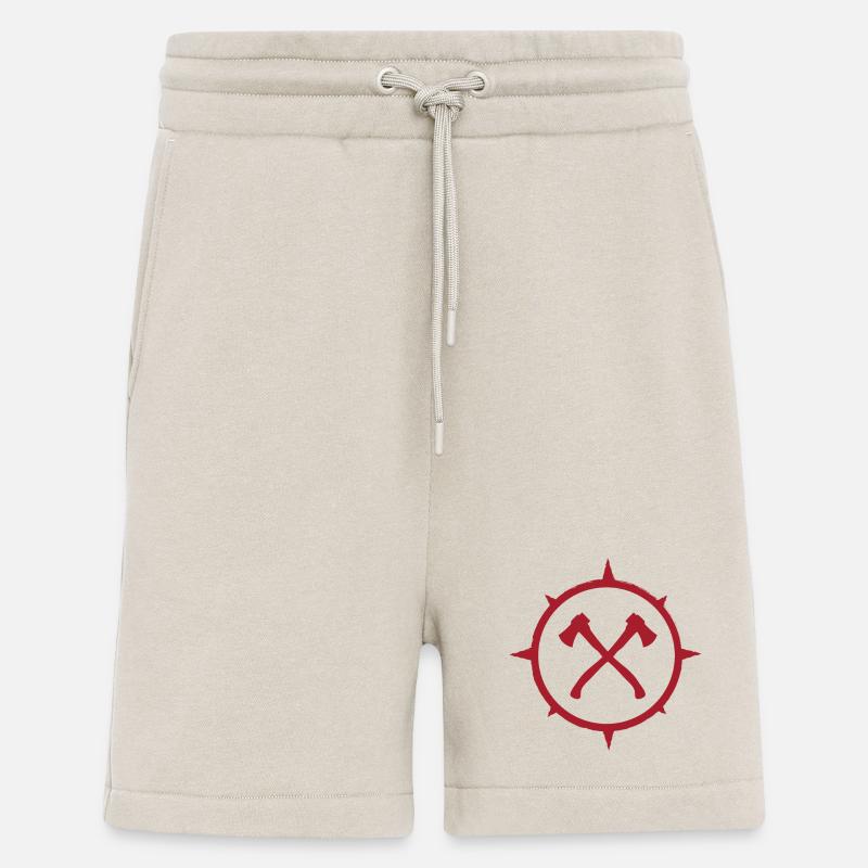 Extérieur - ax logo - Short bio décontracté fabriqué en UE - WARM CLAY