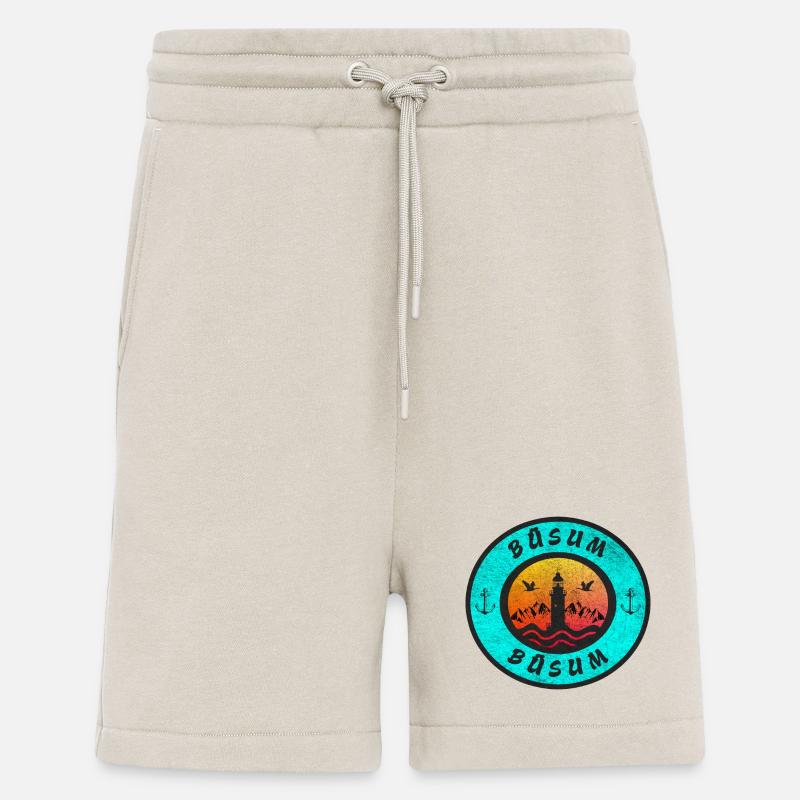 Büsum Leuchtturm Design / Geschenkidee - Shorts - made by SPREAD - WARM CLAY