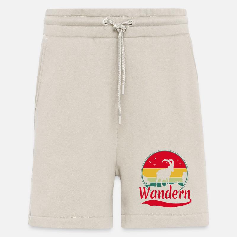 Wandern Steinbock Berge Alpen - Shorts - made by SPREAD - WARM CLAY