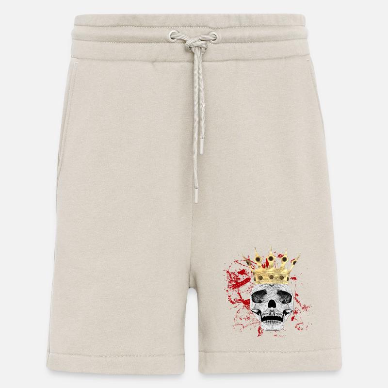 Menschenschädel, Blutflecken, gothic motiv - Shorts - made by SPREAD - WARM CLAY