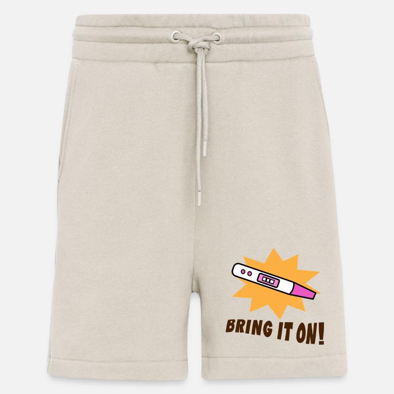 Grossesse Mère Déclaration Bébé - Short bio décontracté fabriqué en UE - WARM CLAY