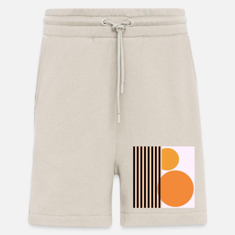 RETRO GEOMETRY - ABSTRACT ART - Shorts - made by SPREAD - WARM CLAY