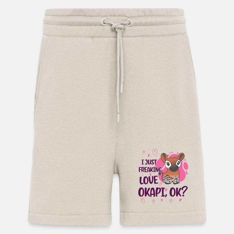 J'adore l'okapi - Short bio décontracté fabriqué en UE - WARM CLAY