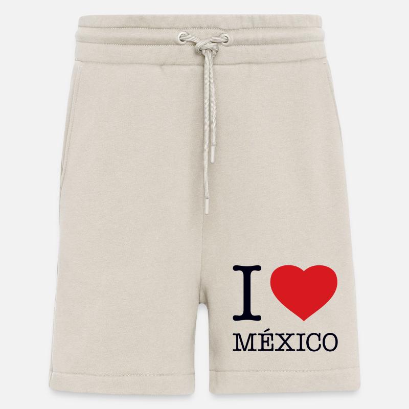 J’AIME LE MEXIQUE Mexiko - Short bio décontracté fabriqué en UE - WARM CLAY