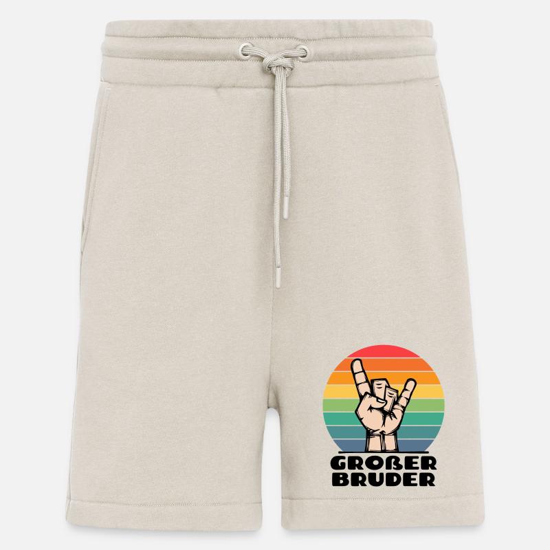 Stolzer Großer Bruder Statement Bruderherz - Shorts - made by SPREAD - WARM CLAY