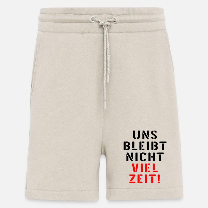 LEBENSZEIT DRINGLICHKEIT ZEIT SPRÜCHE - Shorts - made by SPREAD - WARM CLAY