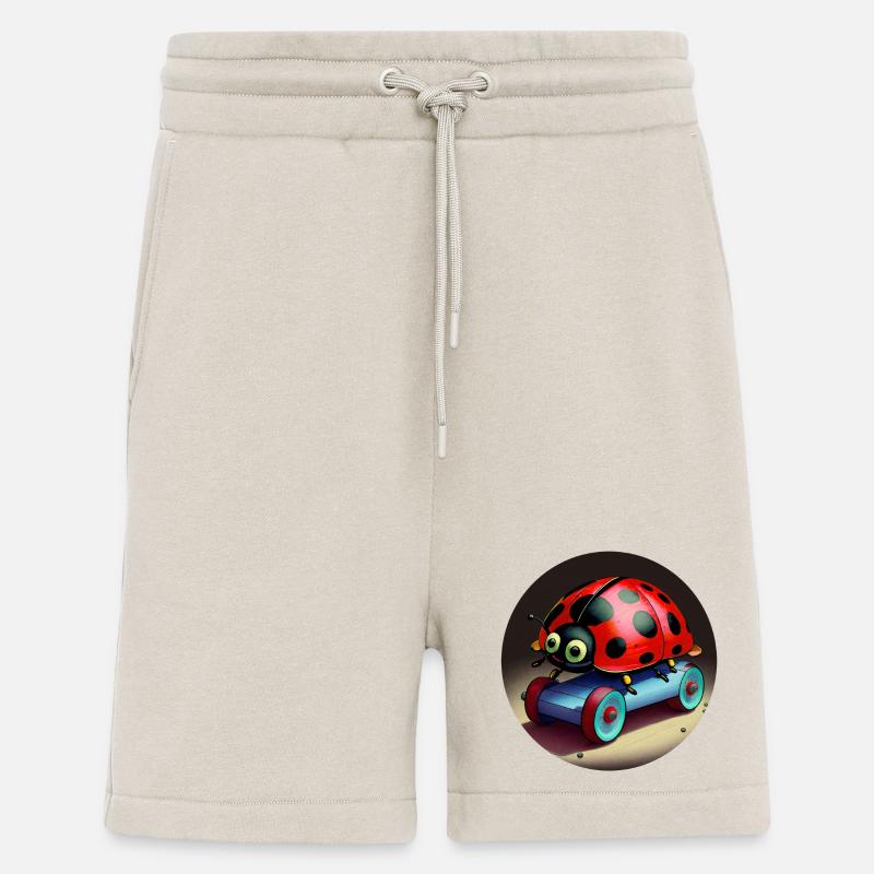 Marienkäfer auf Skateboard - Shorts - made by SPREAD - WARM CLAY
