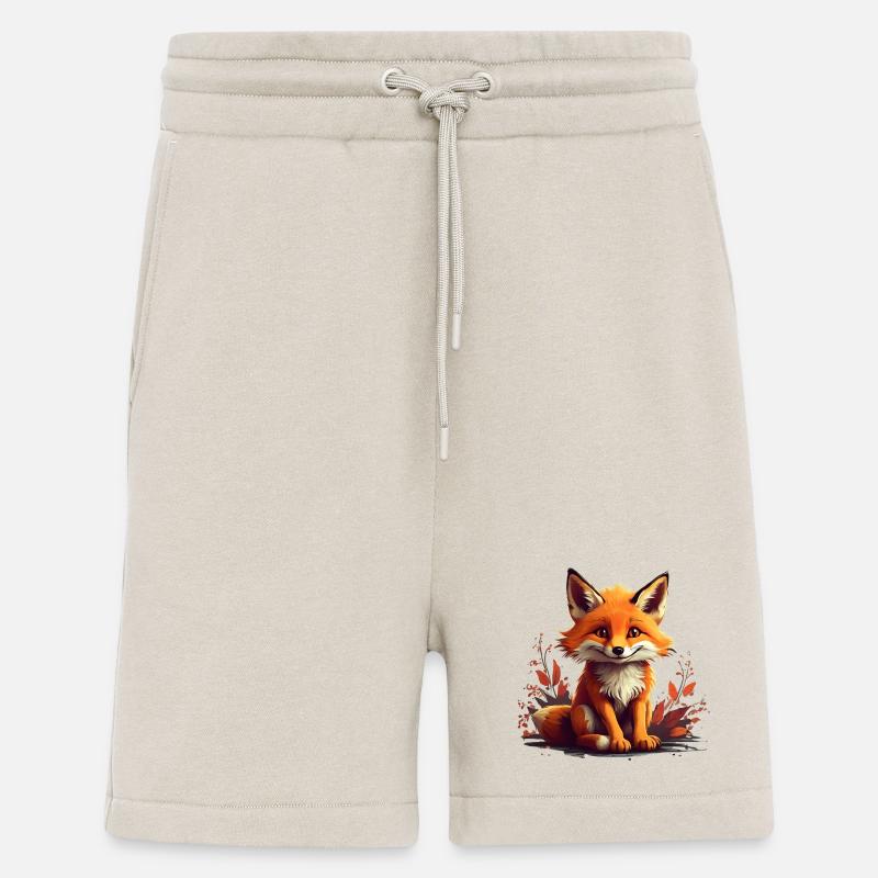 Mischievous Fox - Shorts - made by SPREAD - WARM CLAY