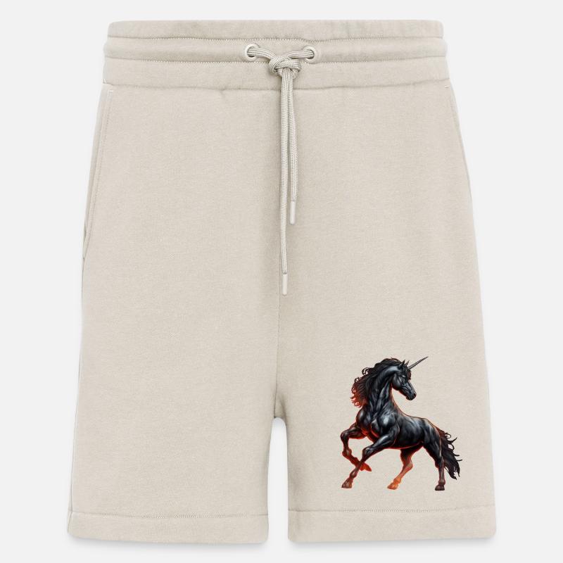 Das mächtige schwarze Einhorn - Shorts - made by SPREAD - WARM CLAY