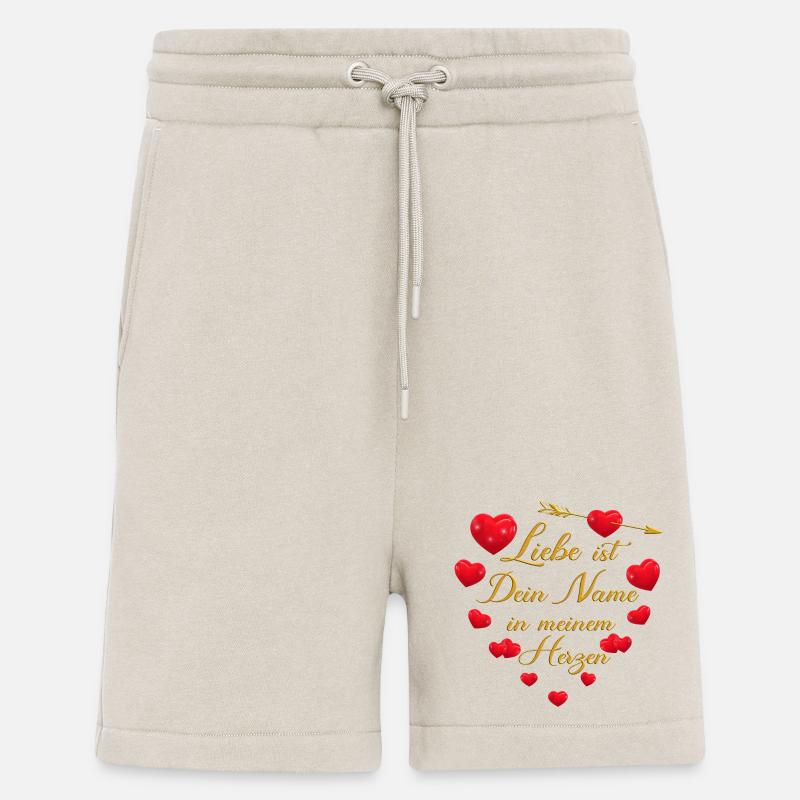 Romantisches Herz-Design - Liebe ist dein Name - Shorts - made by SPREAD - WARM CLAY