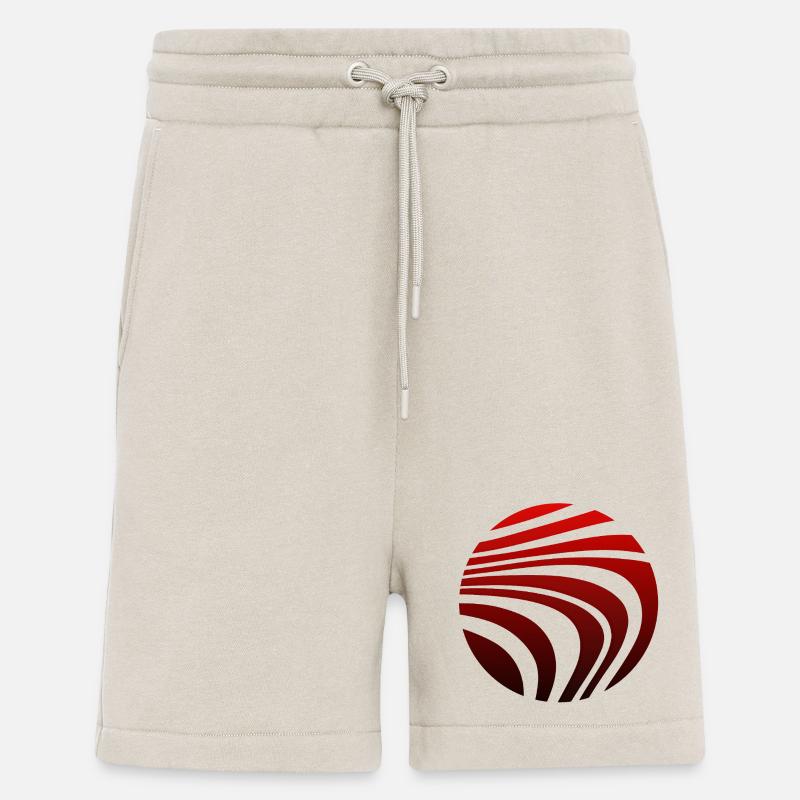 Psychedelic Pattern Red Black Gradient - Shorts - made by SPREAD - WARM CLAY