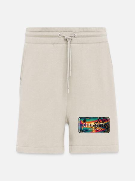 Cebu City – Tropical Retro Sign - Shorts - made by SPREAD - WARM CLAY