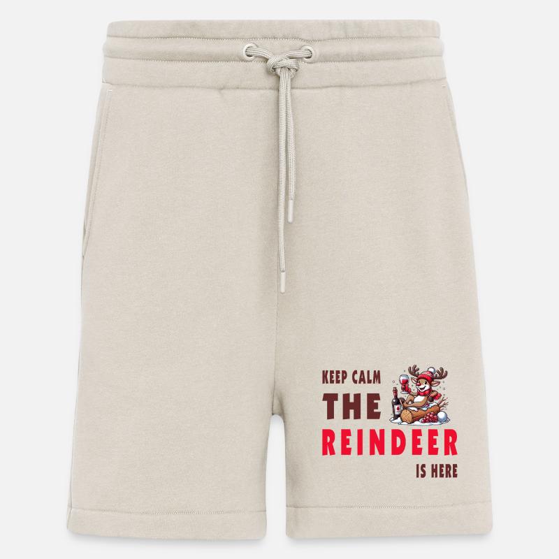 Keep calm, the reindeer is here - Shorts - made by SPREAD - WARM CLAY