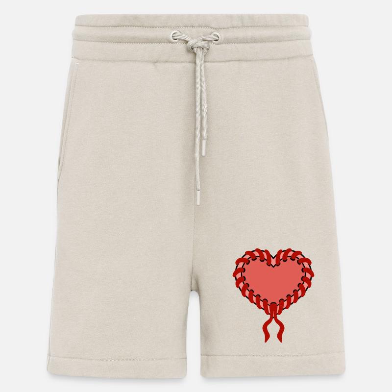 Genähtes Herz - Shorts - made by SPREAD - WARM CLAY