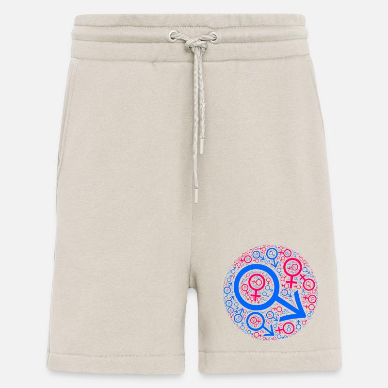 Gender-Kuddelmuddel im Kreis-Design - Shorts - made by SPREAD - WARM CLAY