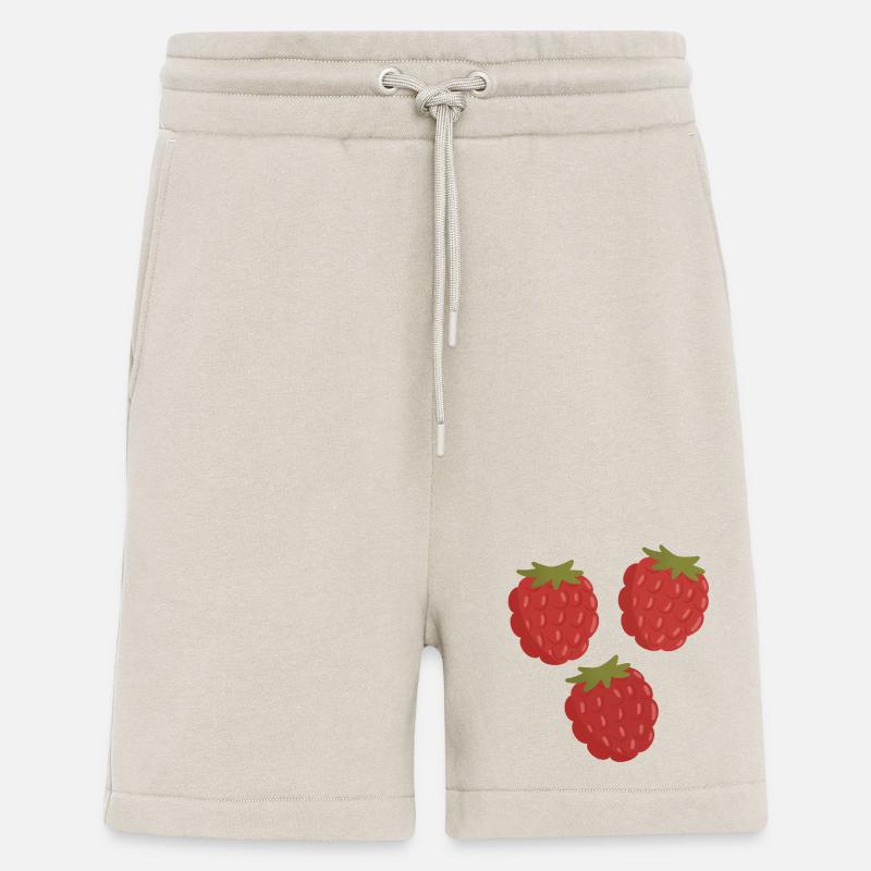 Vivid Raspberry Fruit Pattern - Shorts - made by SPREAD - WARM CLAY