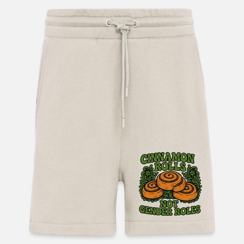 Cinnamon Rolls Not Gender Roles Design - Shorts - made by SPREAD - WARM CLAY