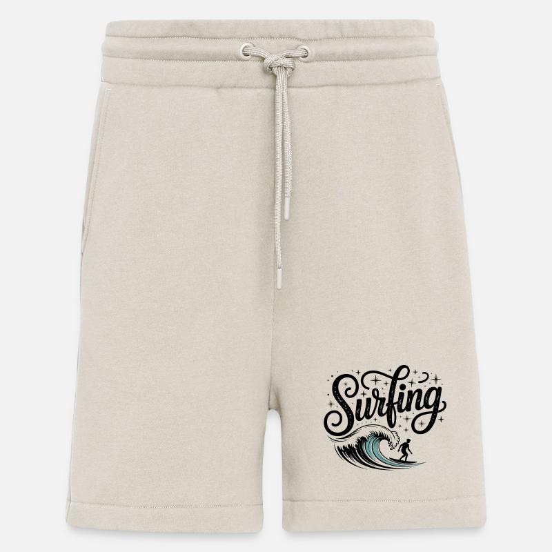 Surf - Logo Cool Surfer - Short bio décontracté fabriqué en UE - WARM CLAY