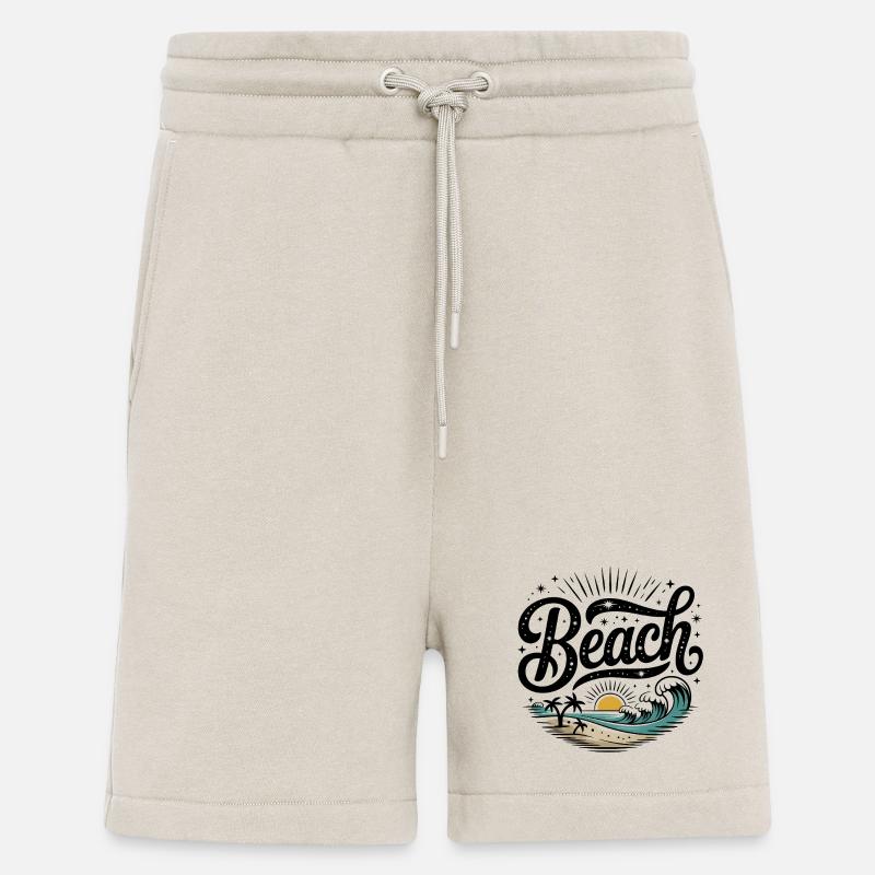 Plage - Logo Cool Surfer - Short bio décontracté fabriqué en UE - WARM CLAY