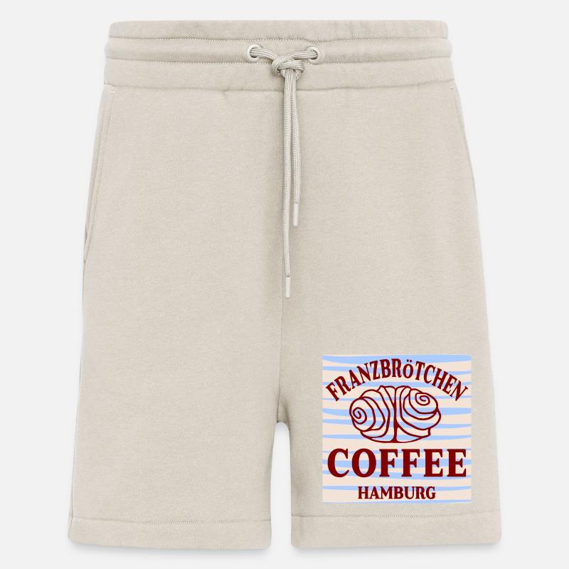 FRANZBRÖTCHEN HAMBURG KAFFEE - Shorts - made by SPREAD - WARM CLAY