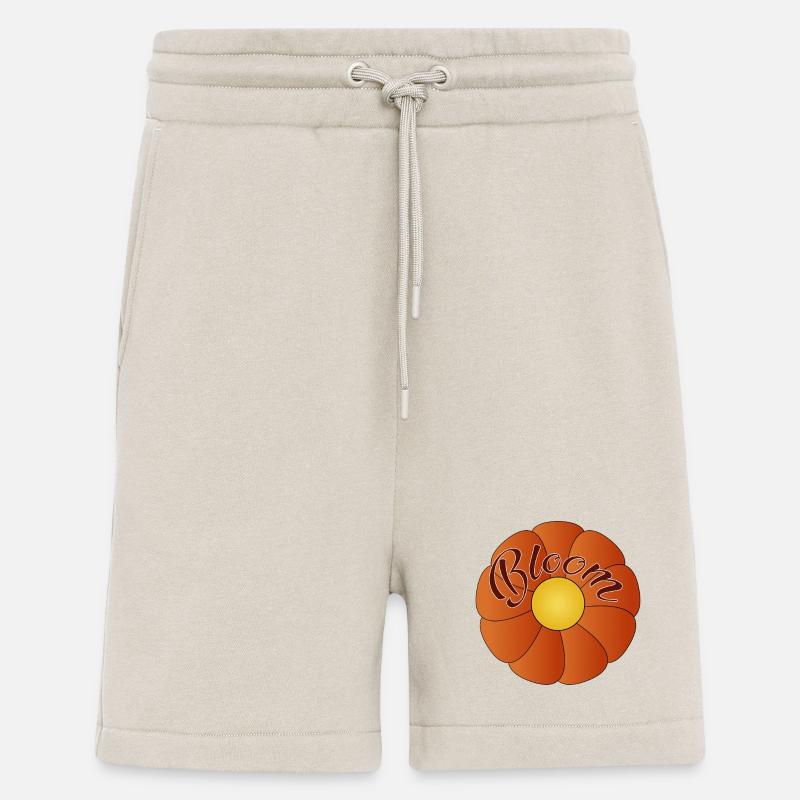 Bloom - conception de fleur simple - Short bio décontracté fabriqué en UE - WARM CLAY