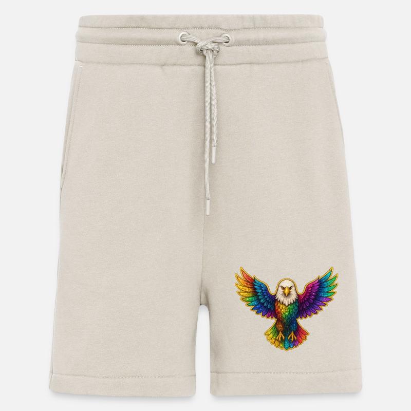 Rainbow Eagle Wing Art - Shorts - made by SPREAD - WARM CLAY