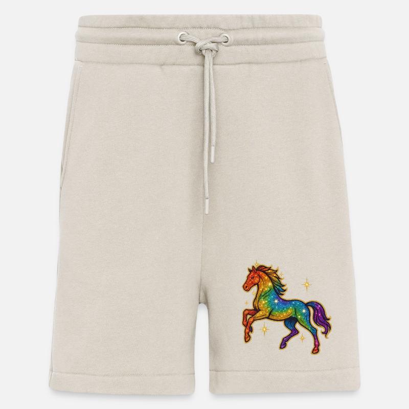 Regenbogen Pferd | Einhorn Glitzertraum - Shorts - made by SPREAD - WARM CLAY