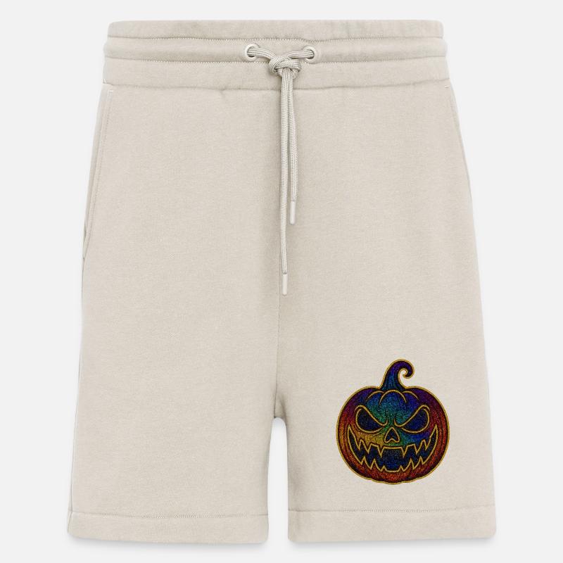 Glittering Rainbow Pumpkin for Halloween - Shorts - made by SPREAD - WARM CLAY