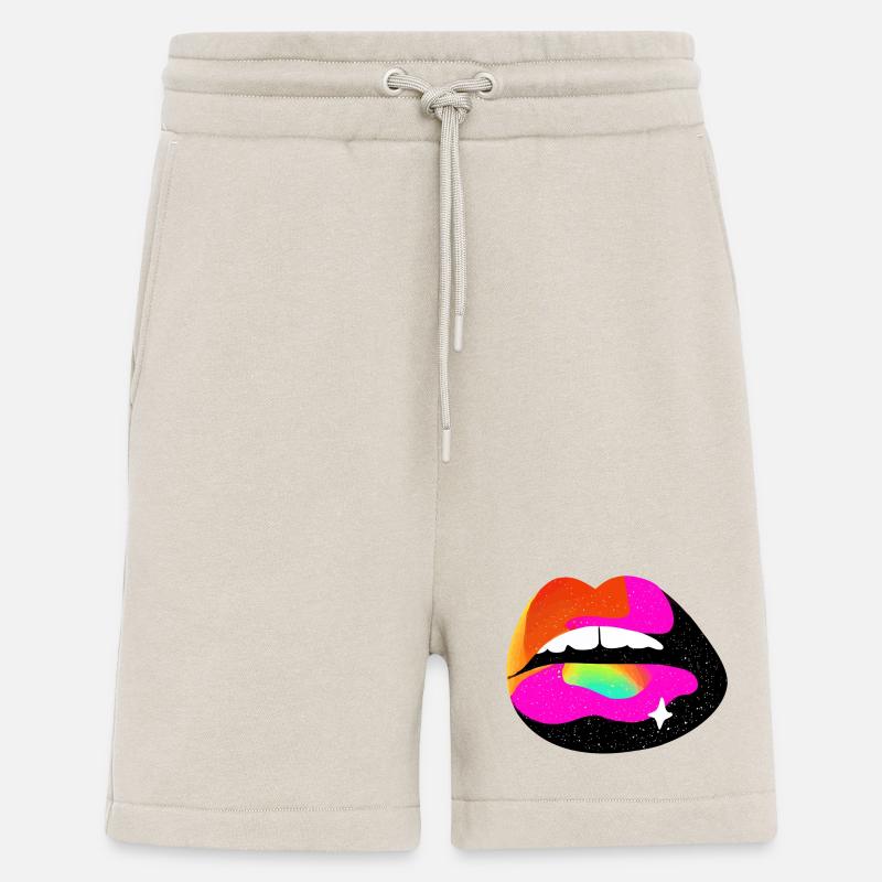 Regenbogen Lippe Pop Art - Shorts - made by SPREAD - WARM CLAY
