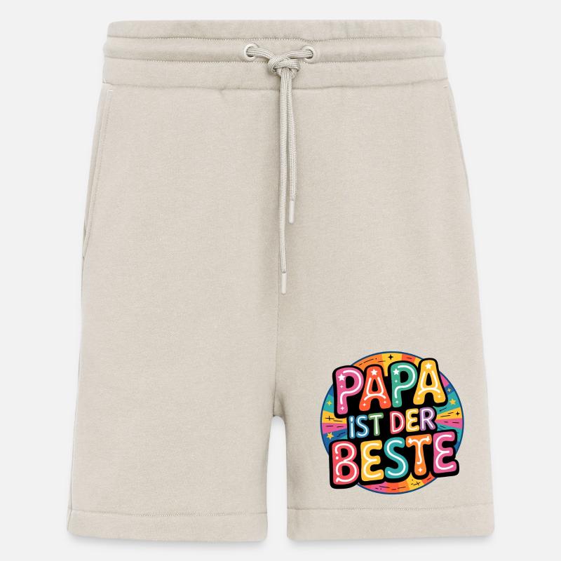 PAPA EST LE MEILLEUR - Short bio décontracté fabriqué en UE - WARM CLAY