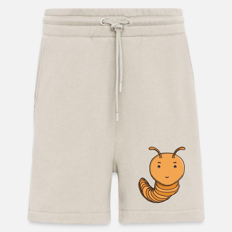 Mignonne Chenille Pourpre Pourpre Joyeuse Kawaii - Short bio décontracté fabriqué en UE - WARM CLAY