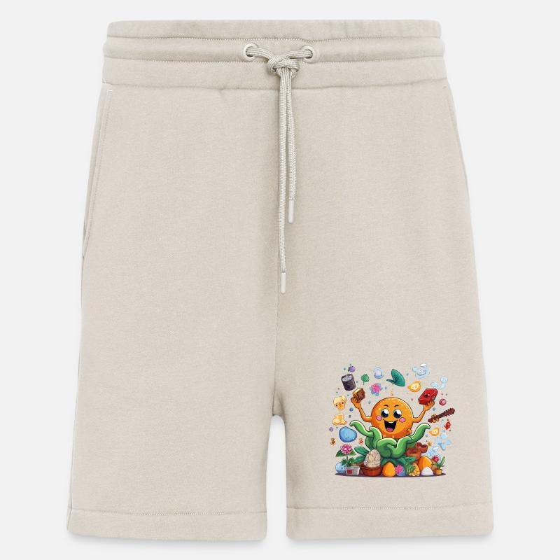 Fröhliche Orange im Kräutergarten - Shorts - made by SPREAD - WARM CLAY