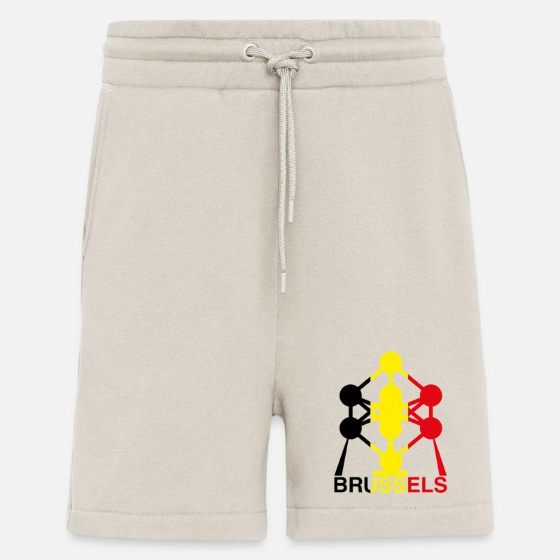 Atomium Brussels – Ikone der belgischen Flagge - Shorts - made by SPREAD - WARM CLAY