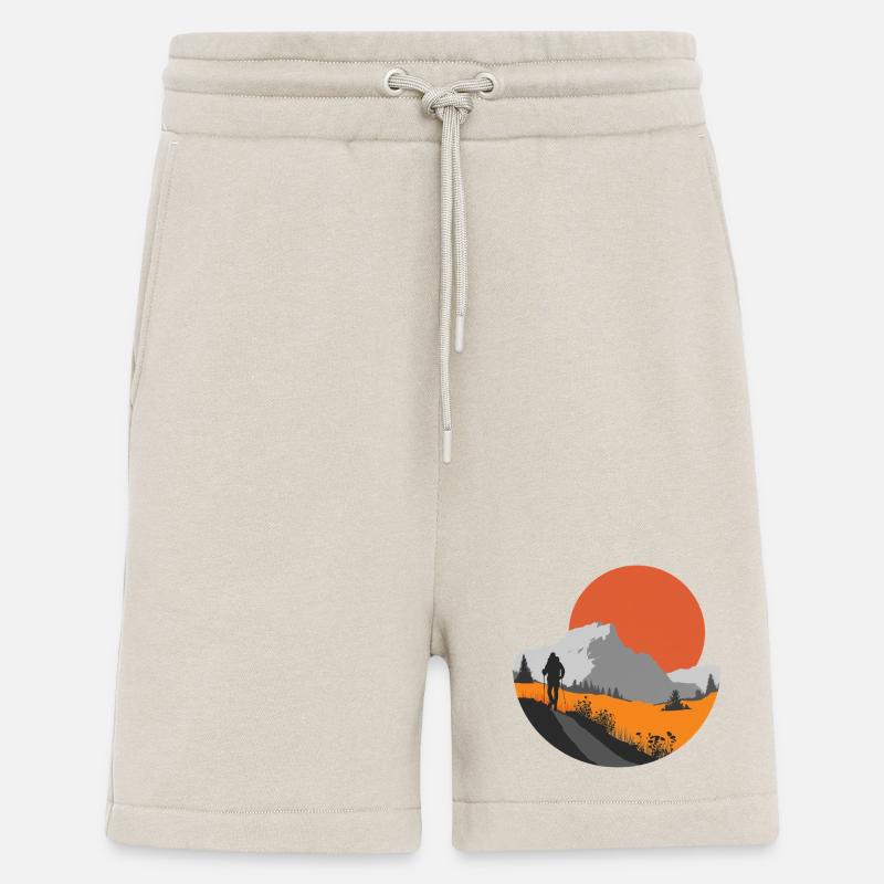 Bergwanderung, Idee für ein Wanderer-Geschenk - Shorts - made by SPREAD - WARM CLAY