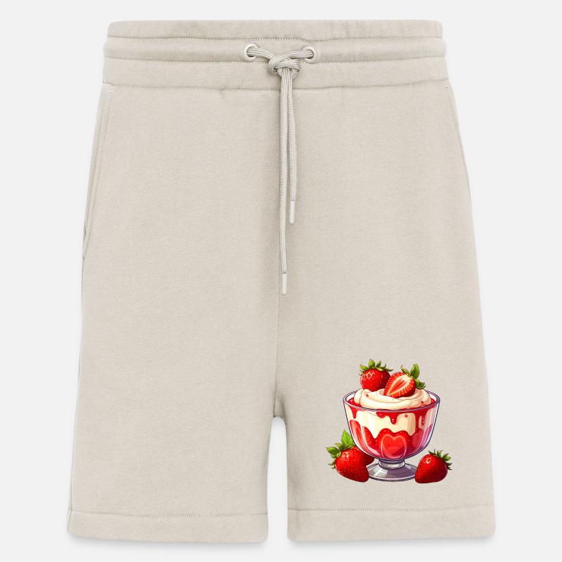 Dessert mit Erdbeeren - Shorts - made by SPREAD - WARM CLAY