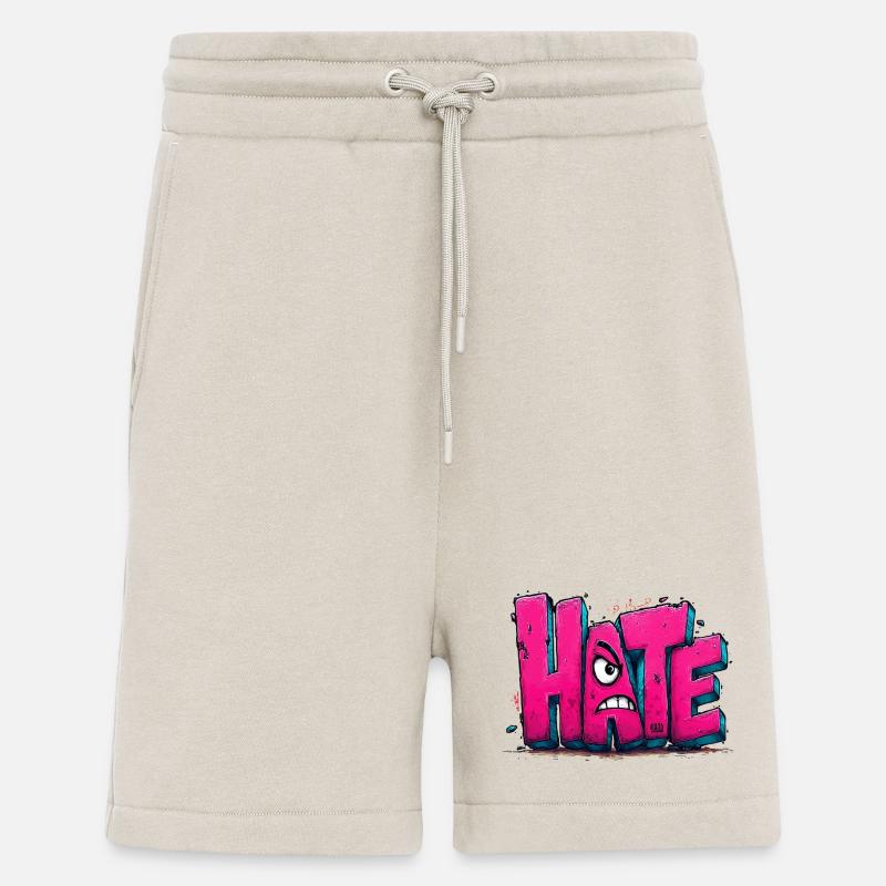 Hate Graffiti - Shorts - made by SPREAD - WARM CLAY