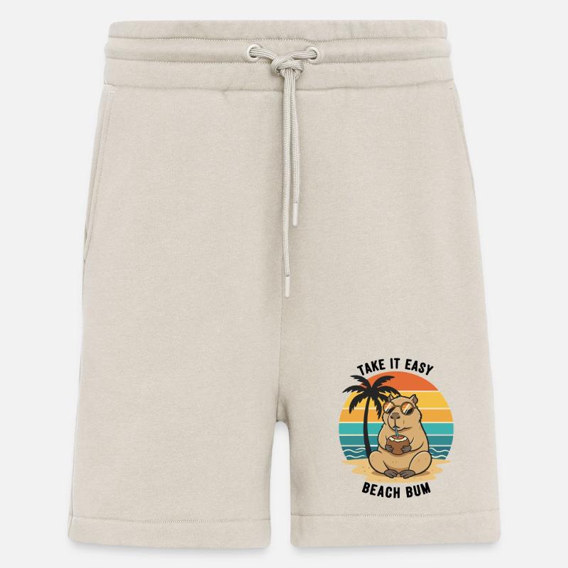 Capybara Beach Bum, ganz ruhig - Shorts - made by SPREAD - WARM CLAY