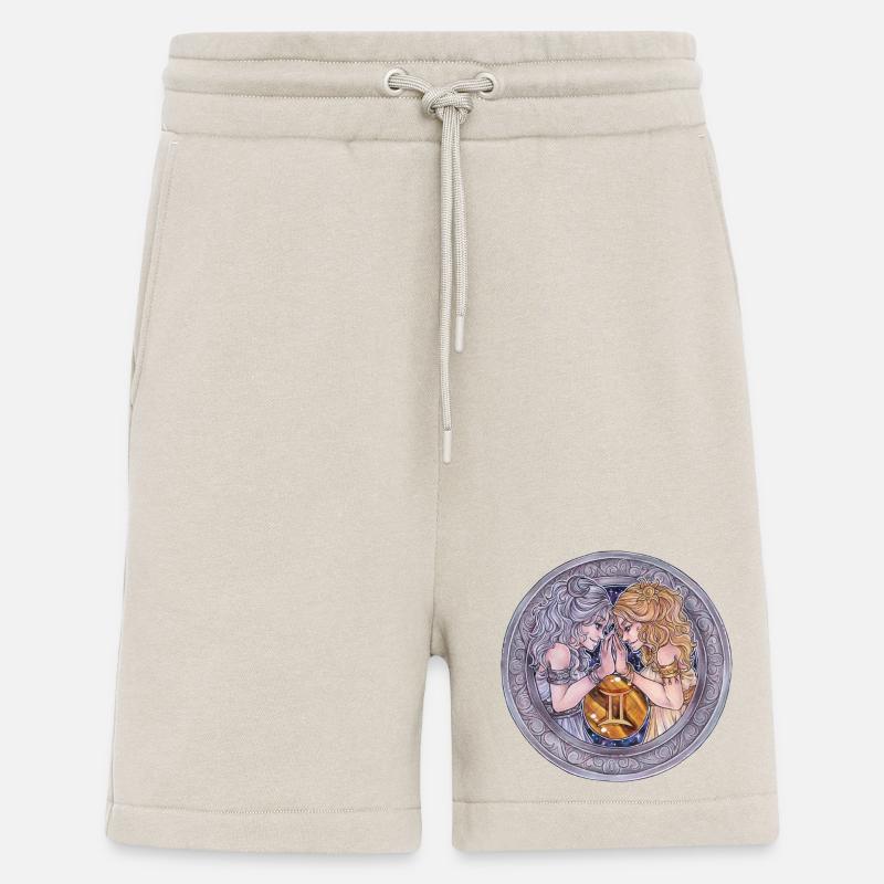 Zodiac Sign Sternzeichen Zwilling Gemini Geschenk - Shorts - made by SPREAD - WARM CLAY