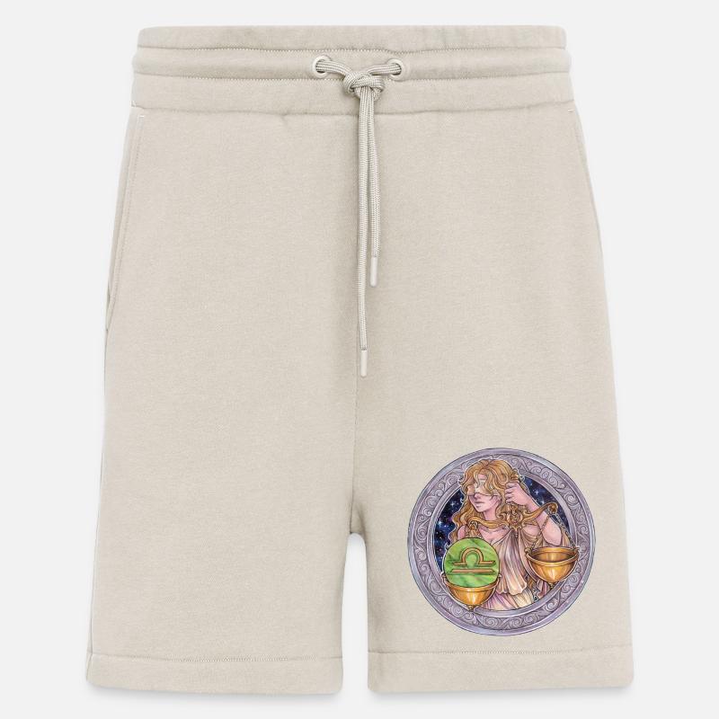 Zodiac Sign Sternzeichen Waage Libra Geschenk - Shorts - made by SPREAD - WARM CLAY