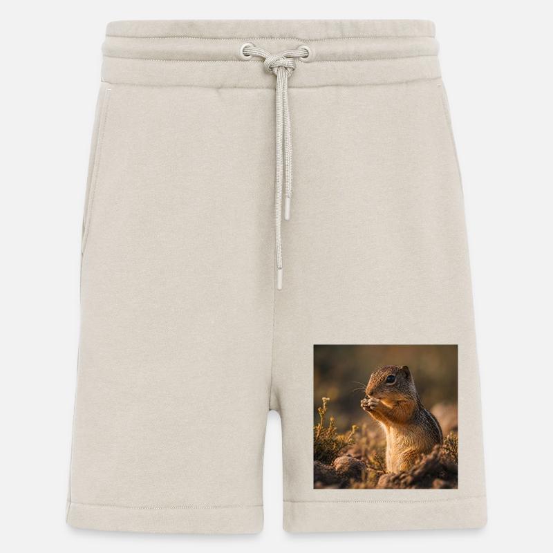Streifenhörnchen im Herbstlicht - Shorts - made by SPREAD - WARM CLAY