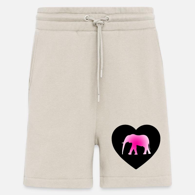 Éléphant - Short bio décontracté fabriqué en UE - WARM CLAY