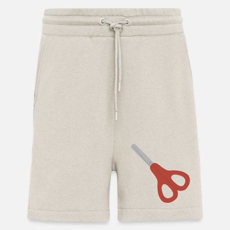 Icône des Ciseaux Rouges - Short bio décontracté fabriqué en UE - WARM CLAY
