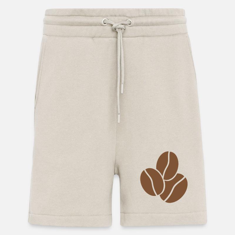 Grains de café - Short bio décontracté fabriqué en UE - WARM CLAY
