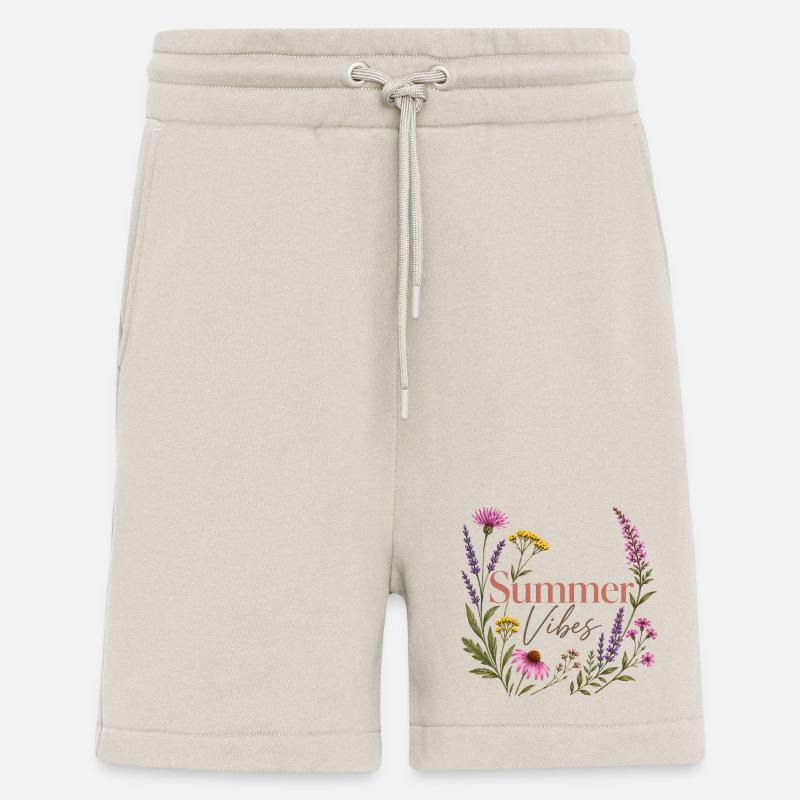 Couronne de fleurs Summer Vibes - Short bio décontracté fabriqué en UE - WARM CLAY